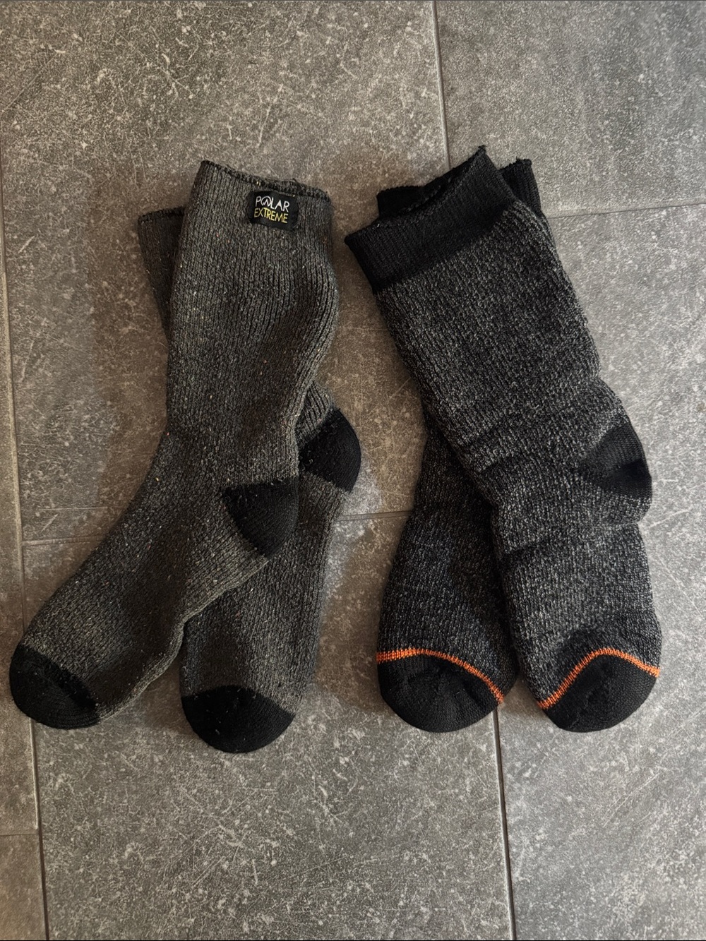 Women's Heavy-Duty Gray Outdoor Slippers Socks